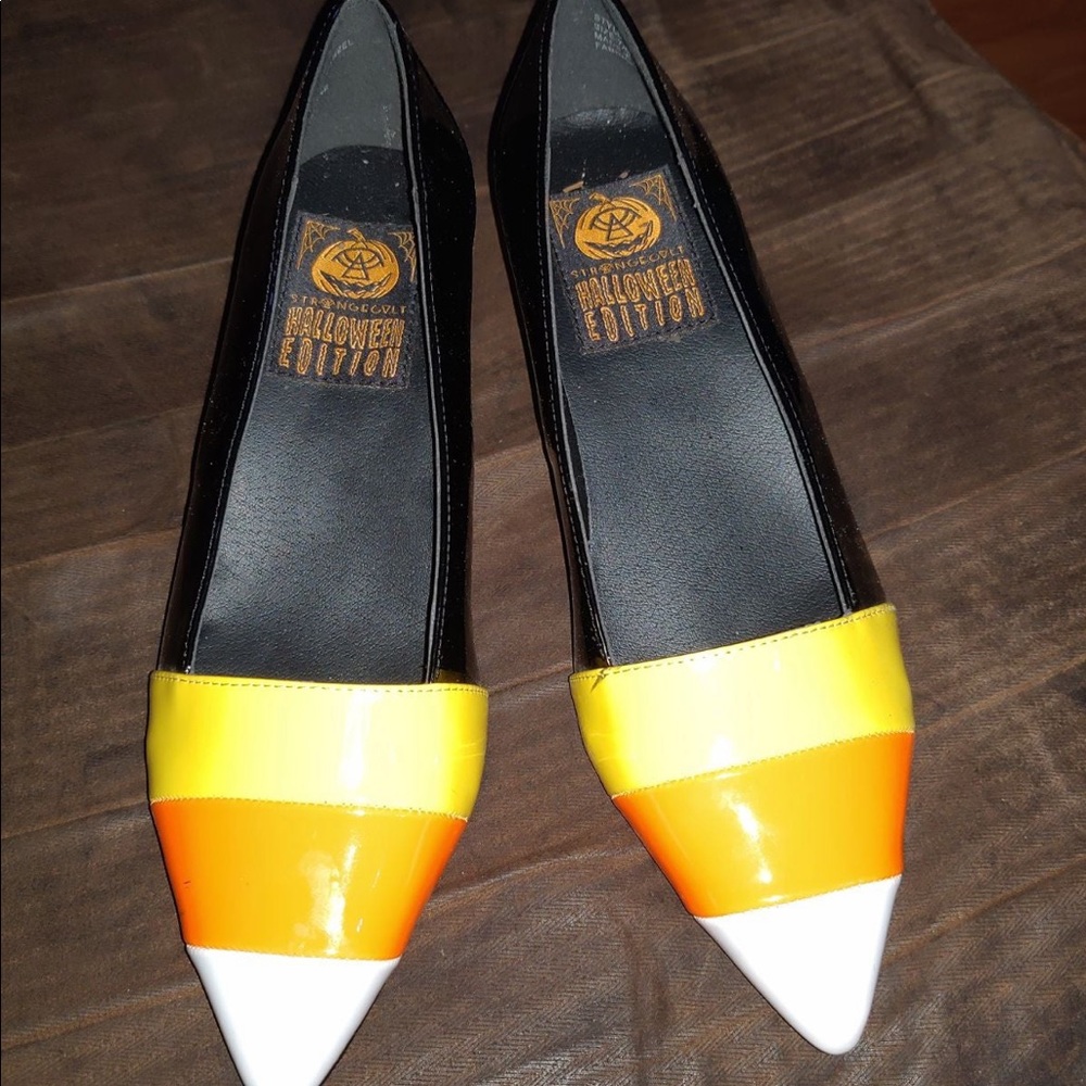 🎃 strange cvlt candy corn heels 🎃